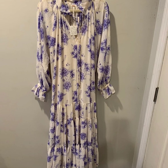 NWT Free People Feeling Groovy Maxi Dress - Picture 8 of 10